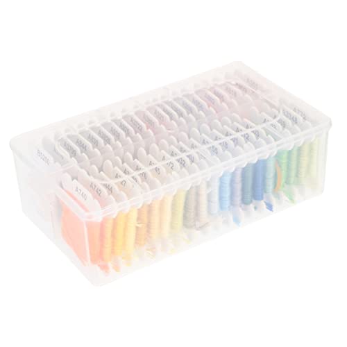 SEWACC 40 Rollen Farben Stickgarn Praktischer Box für Handnähen Stickerei und Quilten Hochwertiges Nähgarn für DIY Projekte für Anfänger und Enthusiasten von SEWACC