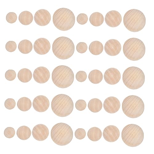 SEWACC 40 Stück Halbe Holzperlen Unfertige Mini Hemisphären Naturholz für DIY Bastelprojekte Malerei und Kreative Handarbeiten SEWACC 40 Stück Halbe Holzperlen Unfertige Mini Hemisphären Naturholz für DIY Bastelprojekte Malerei und Kreative Handarbeiten von SEWACC
