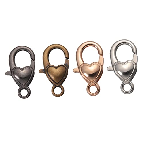 SEWACC 40 Stück Herz Karabinerverschluss Hardware-zubehör Für Geldbörsen Klaue Verschlüsse Schlüsselbund Clips Hummerschere Reize Herstellung Schnalle Farben Schließe Schmuck Hummerclip SEWACC 40 Stück Herz Karabinerverschluss Hardware-zubehör Für Geldbörsen Klaue Verschlüsse Schlüsselbund Clips Hummerschere Reize Herstellung Schnalle Farben Schließe Schmuck Hummerclip von SEWACC