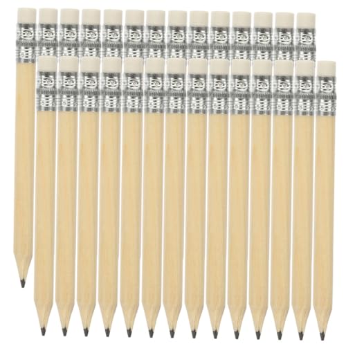 SEWACC 40 Stück Kurze Holzbleistifte mit Radiergummi Mini Golfbleistifte für Zeichnen Skizzieren und Schreiben für Künstler Lehrer von SEWACC