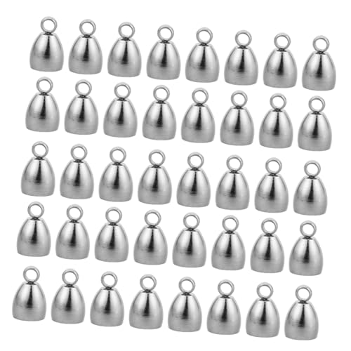 SEWACC 40 Stück Ovalförmige Endkappen für Schmuckherstellung Mini Metall Schlauch Crimpperlen Langlebig und Vielseitig für Armband Diy Zubehör SEWACC 40 Stück Ovalförmige Endkappen für Schmuckherstellung Mini Metall Schlauch Crimpperlen Langlebig und Vielseitig für Armband Diy Zubehör von SEWACC