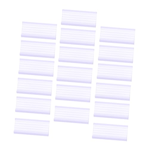 SEWACC 40 Stück PVC Transparente Bogenform Preisschildhalter Clips für Regal Preisauszeichnung Supermärkte Einzelhandel Preisaufsteller Wasserfest Langlebig Lang Passend für Körbe SEWACC 40 Stück PVC Transparente Bogenform Preisschildhalter Clips für Regal Preisauszeichnung Supermärkte Einzelhandel Preisaufsteller Wasserfest Langlebig Lang Passend für Körbe von SEWACC