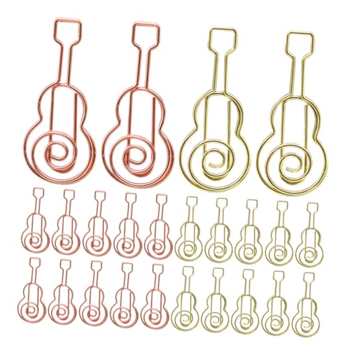 SEWACC 40 Stück Teiliges Gitarren form Büroklammern aus Robustem Metall Vielseitige Bunte Paperclips für Dokumentenorganisation Lesezeichen und Kreative Bürodekoration Langlebig und SEWACC 40 Stück Teiliges Gitarren form Büroklammern aus Robustem Metall Vielseitige Bunte Paperclips für Dokumentenorganisation Lesezeichen und Kreative Bürodekoration Langlebig und von SEWACC