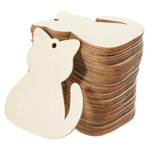 SEWACC 40 Stück Teiliges Holz Deko Katzenformen zum Bemalen Robuste Diy Holzscheiben für Glatte Kanten Ungiftig und Langlebig für Kreative Kunstprojekte SEWACC 40 Stück Teiliges Holz Deko Katzenformen zum Bemalen Robuste Diy Holzscheiben für Glatte Kanten Ungiftig und Langlebig für Kreative Kunstprojekte von SEWACC