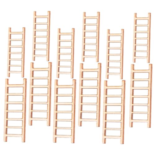 SEWACC 40 Stück Teiliges Miniatur Holzleitern Natürliche Mini Gartenleiter DIY Puppenhaus Landschaftsdekor Handliche Mini Holzleitern für Basteln und Modellbau SEWACC 40 Stück Teiliges Miniatur Holzleitern Natürliche Mini Gartenleiter DIY Puppenhaus Landschaftsdekor Handliche Mini Holzleitern für Basteln und Modellbau von SEWACC