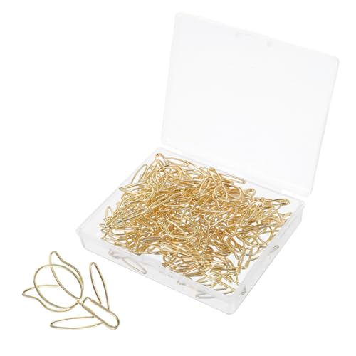 SEWACC 40 Stück Tulpen Form Büroklammern Gold Blumige Stabile Papierklammern für Effektive Aktenorganisation Mini Lesezeichen und Praktische Büro und Schulzubehör für Mädchen und Frauen SEWACC 40 Stück Tulpen Form Büroklammern Gold Blumige Stabile Papierklammern für Effektive Aktenorganisation Mini Lesezeichen und Praktische Büro und Schulzubehör für Mädchen und Frauen von SEWACC