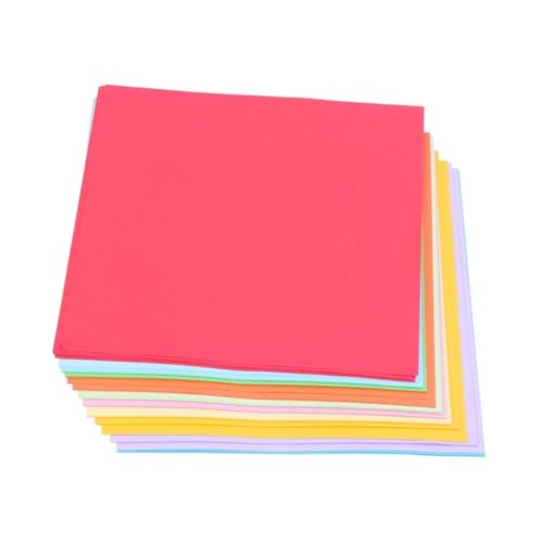 SEWACC 400 Blatt Buntes Origami faltpapier Quadratisch Farbiges Bastelpapier für Handarbeit DIY Kreativpapier für Schule Party und Büro Vielfältiges Bastelset von SEWACC