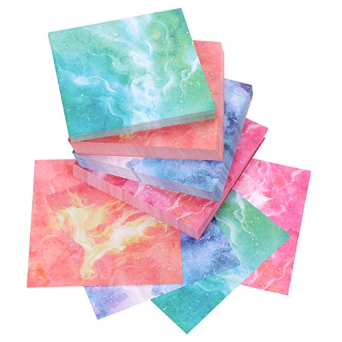 SEWACC 400 Blatt Faltpapier Farbenfrohes Origami Papier im Zarten Himmelsthema für Diy Projekte Quadratische Form für Bastelarbeiten und Kreative Gestaltung von SEWACC