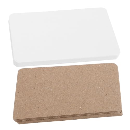 SEWACC 400 Stück Blanko Postkarten aus Kartonpapier Kraftpapier Weiße Karten Vielseitig für DIY Graffiti Lernkarten Geburtstagskarten Notizen für Schule Büro Zuhause von SEWACC