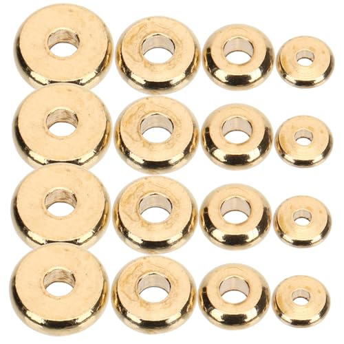 SEWACC 400 Stück Flache Metall Spacer Perlen Langlebige Schmuckperlen mit Glatten Kanten Vielseitig für Armband und Halskettenherstellung Leichte DIY Bastelperlen für Kreative SEWACC 400 Stück Flache Metall Spacer Perlen Langlebige Schmuckperlen mit Glatten Kanten Vielseitig für Armband und Halskettenherstellung Leichte DIY Bastelperlen für Kreative von SEWACC
