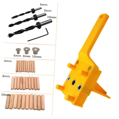 SEWACC 41 Stück Teiliges Set Holzbohrverbindungs Bohrloch Gelber Gerader Lochfinder Präzises Werkzeug für Holzverarbeitung und Möbelmontage SEWACC 41 Stück Teiliges Set Holzbohrverbindungs Bohrloch Gelber Gerader Lochfinder Präzises Werkzeug für Holzverarbeitung und Möbelmontage von SEWACC