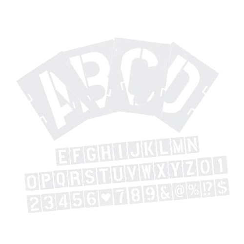 SEWACC 42 Stück Teiliges Wiederverwendbares Buchstaben und Zahlen Schablonen aus Robustem Dünne Malvorlagen für DIY Kunstprojekte Holz Wand Banner für Präzises Spray und Handmalen SEWACC 42 Stück Teiliges Wiederverwendbares Buchstaben und Zahlen Schablonen aus Robustem Dünne Malvorlagen für DIY Kunstprojekte Holz Wand Banner für Präzises Spray und Handmalen von SEWACC
