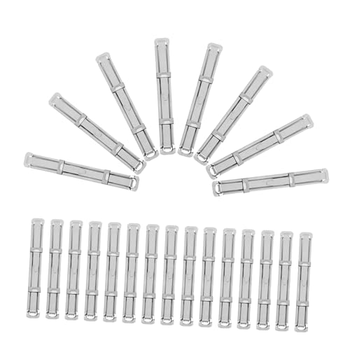 SEWACC 45 Sätze Metallbinderclips Zwei Loch Papierklemmen für Dokumentenablage Robustes Design für Büro Schule Meetings und Bibliotheken von SEWACC