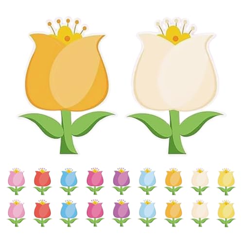 SEWACC 45 Stück Tulpen Papierschnitte mit Klebepunkten für Diy Dekorationen Bastelbedarf für Wanddekoration im Büro SEWACC 45 Stück Tulpen Papierschnitte mit Klebepunkten für Diy Dekorationen Bastelbedarf für Wanddekoration im Büro von SEWACC