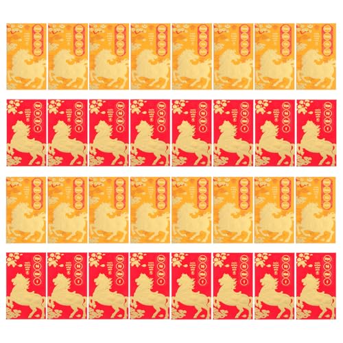 SEWACC 48 Rote Umschläge Vietnamesischen Neujahr: Rotes Päckchen Jahr Des Pferdes 2026 – Glücksgeldtaschen – Frühlingsfest Hong Bao – Fengshui-münzbehälter von SEWACC