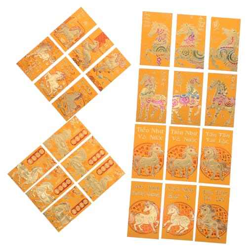 SEWACC 48 Stück Rote Umschläge Jahr Des Pferdes Vietnamesische Glücksgeldumschläge mit Tierkreiszeichen für Asiatisches Neujahrsfest und Frühlingsfest Geschenkpackung SEWACC 48 Stück Rote Umschläge Jahr Des Pferdes Vietnamesische Glücksgeldumschläge mit Tierkreiszeichen für Asiatisches Neujahrsfest und Frühlingsfest Geschenkpackung von SEWACC