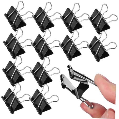 SEWACC 48 Stück Teiliges Kleine Metall Binder Clips Langlebige Büroklammern zur Dokumentenorganisation Vielseitig Einsetzbar für Akten Notizen und Papierbindung von SEWACC