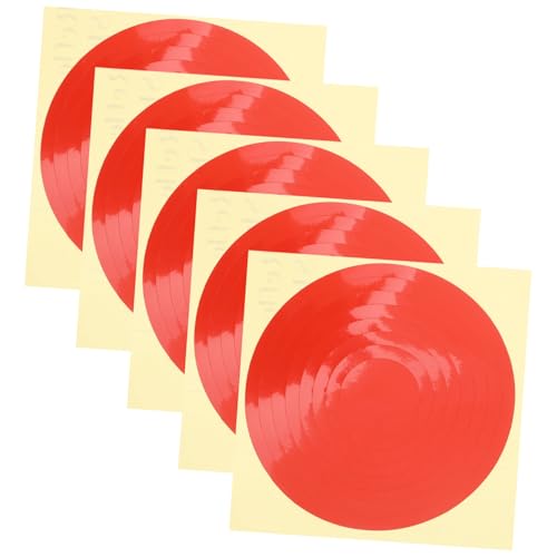 SEWACC 5 Blätter Druckmessgerät Aufkleber Druckanzeige Etiketten Rot Klebeetiketten für Manometer Zubehör zur Schnellen und Klaren Druckanzeige von SEWACC