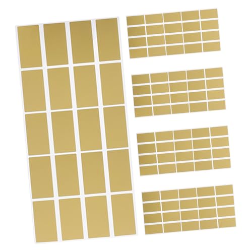 SEWACC 5 Blätter Scratch Off Sticker Selbstklebende Rechteckige Rubbellose Aufkleber mit Goldfolie Kreative Diy Überraschungskarten für Geburtstagskarten Spiele Gewinnprogramme Partyspaß SEWACC 5 Blätter Scratch Off Sticker Selbstklebende Rechteckige Rubbellose Aufkleber mit Goldfolie Kreative Diy Überraschungskarten für Geburtstagskarten Spiele Gewinnprogramme Partyspaß von SEWACC
