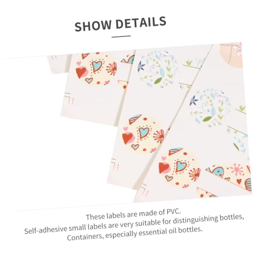 SEWACC 5 Blätter Teiliges Handbeschriftbarer Selbstklebender Aufkleber für Ätherische Ölflaschen Transparente Etiketten zur Organisation und Kennzeichnung von Parfum und Aromaflaschen von SEWACC