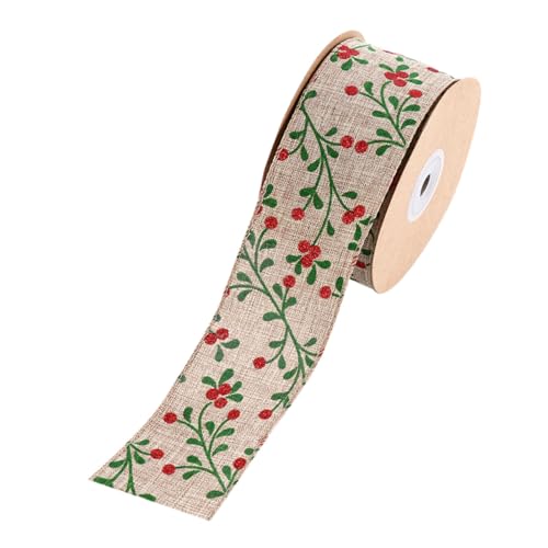 SEWACC 5 Christbaumschmuck funkeln breites Weihnachtsband Girlande dekorativ hängend Blumen ribbon bandfeile geschenkpakete weihnachtdeko weihnachtadeko Verpackungsband Wickelband Stoff SEWACC 5 Christbaumschmuck funkeln breites Weihnachtsband Girlande dekorativ hängend Blumen ribbon bandfeile geschenkpakete weihnachtdeko weihnachtadeko Verpackungsband Wickelband Stoff von SEWACC