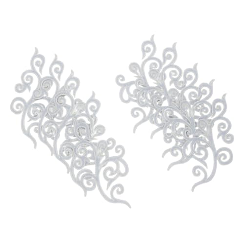 SEWACC 5 Paare Wolken Applikationen Barock Stickerei Patch Silber Gestickt Bügelflicken Zum Aufnähen Für Hochzeitskleider Brautkostüme Festliche Kleidung Verzierungen SEWACC 5 Paare Wolken Applikationen Barock Stickerei Patch Silber Gestickt Bügelflicken Zum Aufnähen Für Hochzeitskleider Brautkostüme Festliche Kleidung Verzierungen von SEWACC