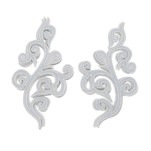 SEWACC 5 Paare Wolkenförmige Stickerei Applikationen Silber Barock Eisen Bügelbare Patches Für Hochzeitskleider Bühnenkostüme Kleidung Gürtel Schuhe Diy Nähzubehör SEWACC 5 Paare Wolkenförmige Stickerei Applikationen Silber Barock Eisen Bügelbare Patches Für Hochzeitskleider Bühnenkostüme Kleidung Gürtel Schuhe Diy Nähzubehör von SEWACC
