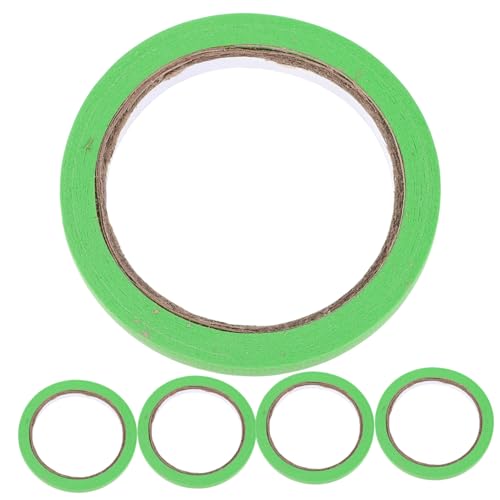 SEWACC 5 Rollen Bunte Masking Tape Klebeband für DIY Scrapbooking und Handwerk Leicht Abnehmbar und Vielseitig Einsetzbar von SEWACC