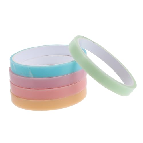 SEWACC 5 Rollen Bunte Transparente Stressabbau Klebebänder Multifunktionale Klebrige Spielbänder zum Entspannen und Hand Auge Koordination Fördern als Lustiges Stress Relief Toy SEWACC 5 Rollen Bunte Transparente Stressabbau Klebebänder Multifunktionale Klebrige Spielbänder zum Entspannen und Hand Auge Koordination Fördern als Lustiges Stress Relief Toy von SEWACC