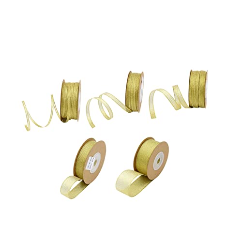 SEWACC 5 Rollen Teiliges Geschenkband Glitter Geschenkband Polyester Ripsbänder Vielseitig für DIY Schleifen Partyverpackungen Garten und Blumen Dekorationen SEWACC 5 Rollen Teiliges Geschenkband Glitter Geschenkband Polyester Ripsbänder Vielseitig für DIY Schleifen Partyverpackungen Garten und Blumen Dekorationen von SEWACC