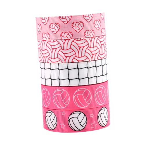 SEWACC 5 Rollen Volleyball Geschenkband für Diy Projekte Dekoration von Geburtstagsfeiern Sportveranstaltungen und Schulaktivitäten Bastelmaterial mit Einzigartigem Design SEWACC 5 Rollen Volleyball Geschenkband für Diy Projekte Dekoration von Geburtstagsfeiern Sportveranstaltungen und Schulaktivitäten Bastelmaterial mit Einzigartigem Design von SEWACC
