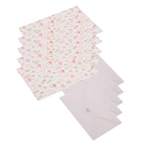 SEWACC 5 Sätze Briefpapier set mit Umschlägen Vintage Blumenmotiv Schreibpapier mit Briefumschlägen Handliches Geschenkpapier Set für Einladungen Dankeskarten Hochzeit und Persönliche SEWACC 5 Sätze Briefpapier set mit Umschlägen Vintage Blumenmotiv Schreibpapier mit Briefumschlägen Handliches Geschenkpapier Set für Einladungen Dankeskarten Hochzeit und Persönliche von SEWACC