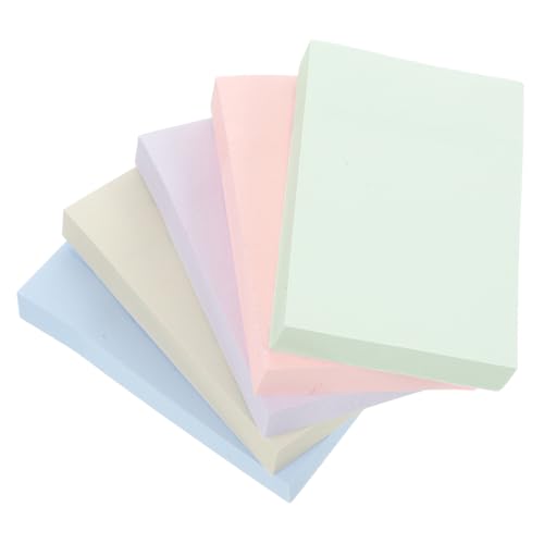 SEWACC 5 Sätze Farbige Selbstklebende Memo Pads mit Lustigen Haftnotizen Praktische Haftstreifen für Schule Büro und Zuhause Vielseitige Notizzettel für To Do Listen und Wichtige von SEWACC