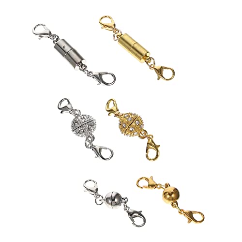 SEWACC 5 Sätze Magnetverschluss Für Schmuck Magnetische Kettenverschlüsse Für Armbänder Und Diy Schmuckherstellung Einfach Zu Bedienen Und Vielseitig Einsetzbar 6 Paare * 5 von SEWACC