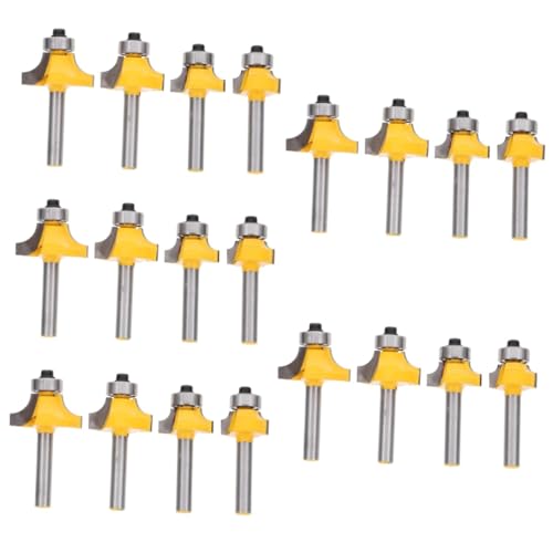 SEWACC 5 Sätze Teiliges Holzverarbeitungs Abrundfräser Für Oberfräse Hochwertige Hartmetall Fräser Für Präzise Kantenbearbeitung Für Diy Projekte Und Professionelle 4 Stück * 5 von SEWACC