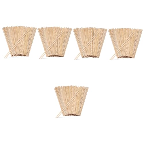 SEWACC 5 Sätze Unbearbeitete Holzstäbchen Für Bastelarbeiten Diy Holzstreifen Quadratische Stäbe Für Kunstprojekte Und 100 Stück * 5 von SEWACC