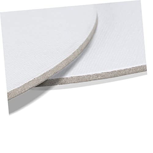 SEWACC 5 Stk. Teiliges Ovales Baumwoll Zeichenbrett Dicke Malplatten für Öl und Acrylmalerei Säurefreie Künstler Canvas Leicht Tragbar für Diy Kunst Hobby und Studium von SEWACC