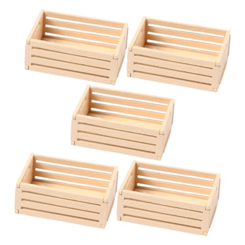 SEWACC 5 Stück Aufbewahrungskorb Aus Holz Puppenhauskisten Miniaturkiste Zum Basteln Mini-puppenhauszubehör Mini-holzkisten Mini-milchkiste Puppenhaus-mini-korb Kistenspielzeug Beige SEWACC 5 Stück Aufbewahrungskorb Aus Holz Puppenhauskisten Miniaturkiste Zum Basteln Mini-puppenhauszubehör Mini-holzkisten Mini-milchkiste Puppenhaus-mini-korb Kistenspielzeug Beige von SEWACC