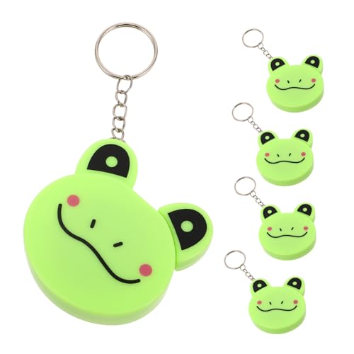 SEWACC 5 Stück Aufrollmaßband Frosch Cartoon Weiches Maßband mit Schlüsselring Retraktierbar Doppelseitiges Messwerkzeug Für Nähen Handwerk DIY SEWACC 5 Stück Aufrollmaßband Frosch Cartoon Weiches Maßband mit Schlüsselring Retraktierbar Doppelseitiges Messwerkzeug Für Nähen Handwerk DIY von SEWACC