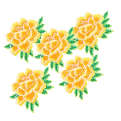 SEWACC 5 Stück Bestickte Aufnäher Applikationen mit Blumenmuster Bügel Patches für Kleidung Jeans und Taschen Diy Dekoration Langlebig und Praktisch SEWACC 5 Stück Bestickte Aufnäher Applikationen mit Blumenmuster Bügel Patches für Kleidung Jeans und Taschen Diy Dekoration Langlebig und Praktisch von SEWACC