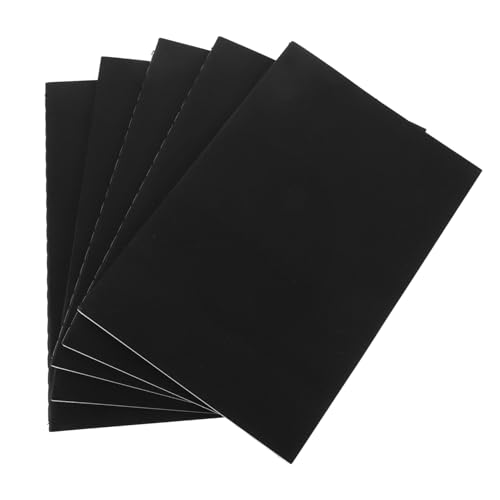 SEWACC 5 Stück Blanko Notizbuch mit Kraftdeckel Heft für Schule Reisen Zeichnen und Kreative Projekte für Künstler und Studenten von SEWACC