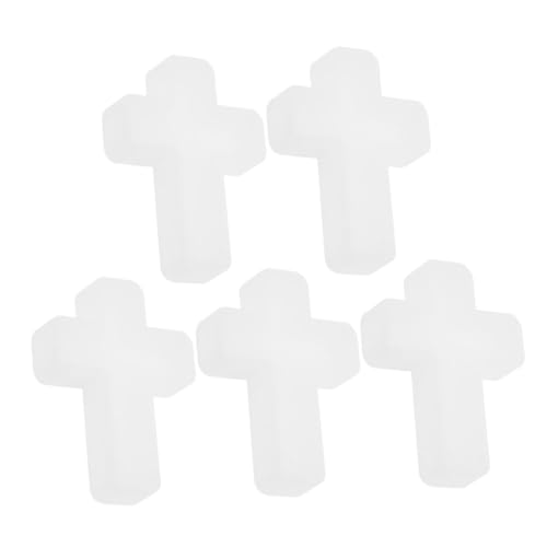 SEWACC 5 Stück Cross Anhängerform Anhänger für Schmuckherstellung Gussform für Kreuzanhänger Silikonformen kreuzen Gießformen aus Schmuckharz Epoxidharz -Schmuckformen Kieselgel Weiß SEWACC 5 Stück Cross Anhängerform Anhänger für Schmuckherstellung Gussform für Kreuzanhänger Silikonformen kreuzen Gießformen aus Schmuckharz Epoxidharz -Schmuckformen Kieselgel Weiß von SEWACC