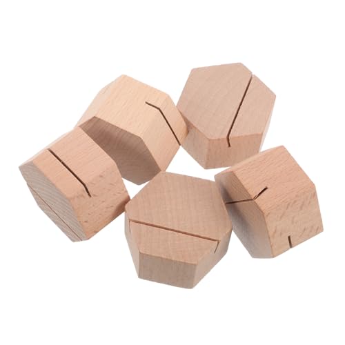 SEWACC 5 Stück Hexagon Namekarten Ständer für Fotos Notizen und Tischdekoration für Büro Meetings und Veranstaltungen von SEWACC