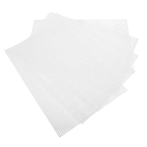 SEWACC 5 Stück Kunststoff Netz für DIY Stickerei Kreuzstich Robustes Leichtes Plastikgitter Vielseitig für Handarbeiten und Needlework Geeignet SEWACC 5 Stück Kunststoff Netz für DIY Stickerei Kreuzstich Robustes Leichtes Plastikgitter Vielseitig für Handarbeiten und Needlework Geeignet von SEWACC