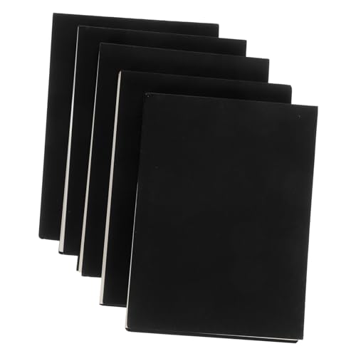 SEWACC 5 Stück Mini Notizblock Blanko Notizblätter mit Dickem Papier Tragbare Schreibblöcke für Büro Schule und Reisen Handlich Leicht Memo Pads für Notizen und Skizzen von SEWACC