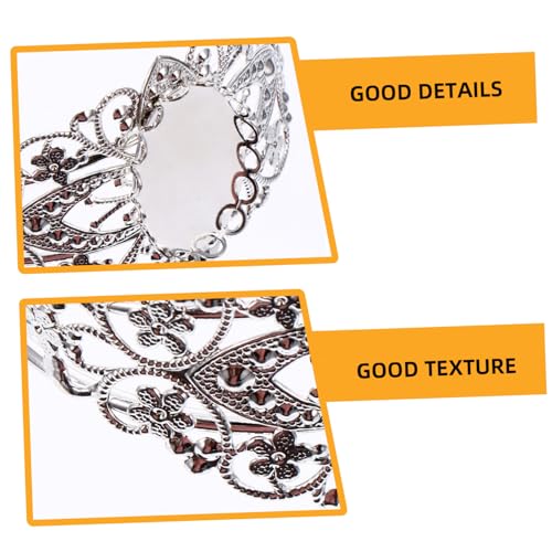 SEWACC 5 Stück Ovaler Schmuckarmband Silber Cuff Bezel Tray Manschettenarmband zum Basteln DIY Schmuckherstellung Personalisierbar SEWACC 5 Stück Ovaler Schmuckarmband Silber Cuff Bezel Tray Manschettenarmband zum Basteln DIY Schmuckherstellung Personalisierbar von SEWACC