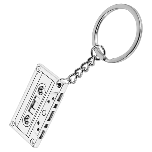 SEWACC 5 Stück Rustikaler Retro Kassettenband Schlüsselanhänger und Halskettenanhänger aus Langlebiger Legierung für Frauen Vintage Schmuck Vielseitig Tragbar für Jahre Motto partys SEWACC 5 Stück Rustikaler Retro Kassettenband Schlüsselanhänger und Halskettenanhänger aus Langlebiger Legierung für Frauen Vintage Schmuck Vielseitig Tragbar für Jahre Motto partys von SEWACC