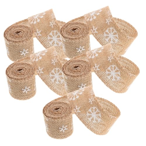 SEWACC 5 Stück Sackleinen Bedrucktes Gurtband Urlaub Weihnachtsboxen Mit Deckel Weißes Band Weihnachten Weihnachtsboxen Für Ornamente Rot-weiß-blaues Band Dekorationen Feines Leinen SEWACC 5 Stück Sackleinen Bedrucktes Gurtband Urlaub Weihnachtsboxen Mit Deckel Weißes Band Weihnachten Weihnachtsboxen Für Ornamente Rot-weiß-blaues Band Dekorationen Feines Leinen von SEWACC