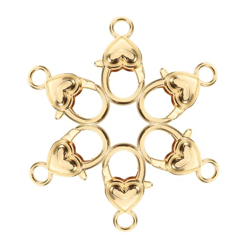 SEWACC 5 Stück Schmuckverschluss für Diy Schlüsselanhänger und Armbänder Goldbeschichtung für Schmuckherstellung SEWACC 5 Stück Schmuckverschluss für Diy Schlüsselanhänger und Armbänder Goldbeschichtung für Schmuckherstellung von SEWACC