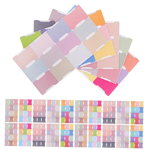 SEWACC 5 Stück Selbstklebende Monats Index Tabs Pastellfarben Beschreibbare Haftnotizen mit Griff Farbige Seitenmarkierer für Planer Bücher Dateien Robuste Selbsthaftende Registerkarten von SEWACC